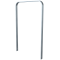 Lean-on hoop made of flat steel | 50 x 12 mm | in bent design | without cross bar | total width: 750 mm | hot-dip galvanized